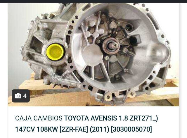 Caja cambios Toyota Avensis 1.8 147cv T27 2008-201