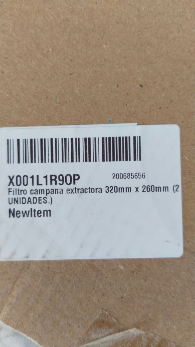 Filtros Campana Extractora - 2uds
