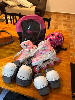 Conjunto Patines niña + protecciones