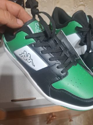 Scarpe Kappa verdi e nere