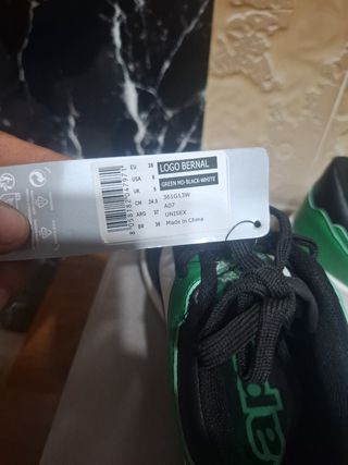 Scarpe Kappa verdi e nere