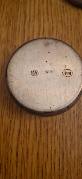 6 scatoline vintage metallo 2 sono portacipria