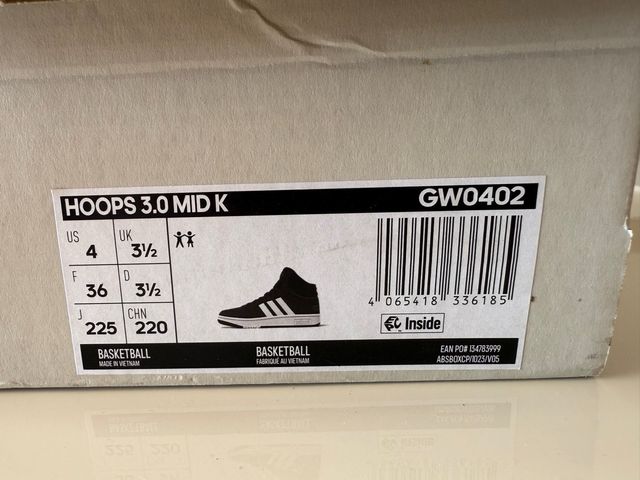 Adidas Scarpe Alte 36,5