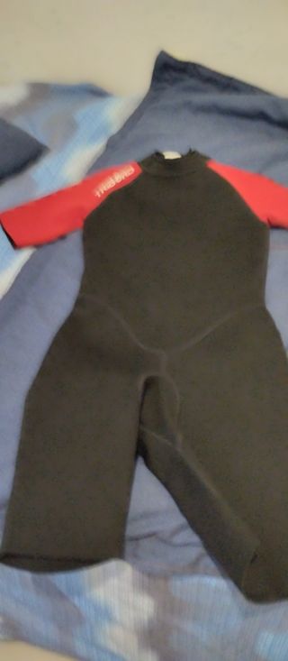 Traje neopreno niñ@s rojo-negro