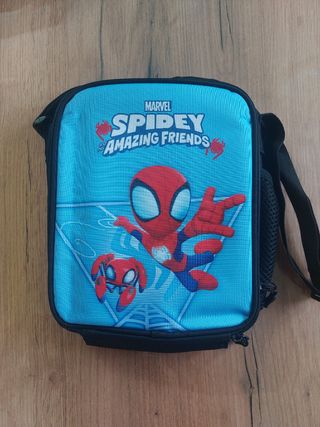 Mochila+Lancheira+Estojo Homem Aranha