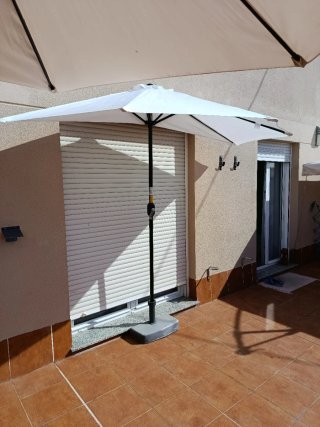 Sombrilla de jardín - Blanca y Negra