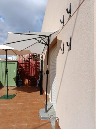 Sombrilla de jardín - Blanca y Negra