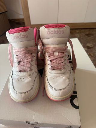 Adidas Scarpe alte rosa-bianche