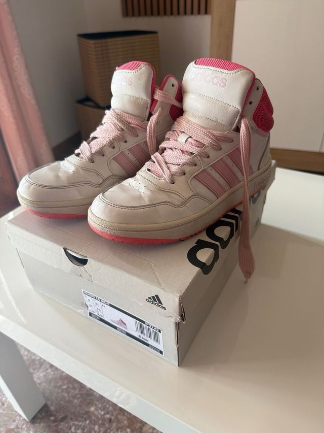 Adidas Scarpe alte rosa-bianche