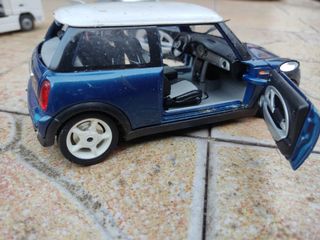 Mini Cooper azul - Coche miniatura