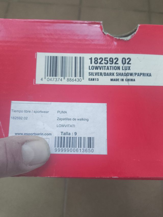 Zapatillas Puma 43 Plata - Deportivas
