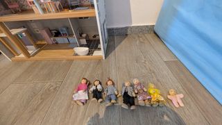 Casita Muñecas Madera + Accesorios