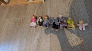 Casita Muñecas Madera + Accesorios