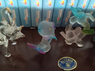 Variado de figuras -murano -porcelana