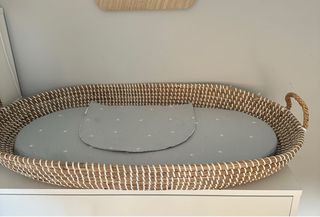 Cesta cambiador bebé mimbre