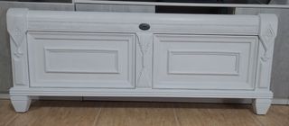 Cabecero cama blanco madera maciza