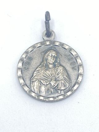 Medalla de plata del Sagrado Corazon de Jesus
