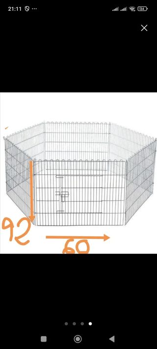 Recinto metálico para mascotas