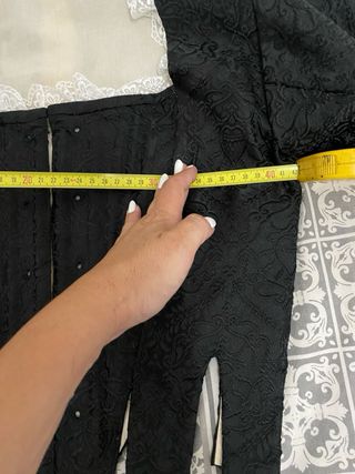 Corpiño fallera negro