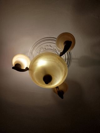 Lámpara 3 luces estilo vintage