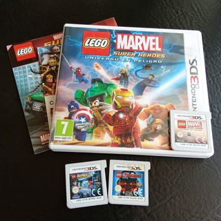 3x Juegos LEGO Marvel & DC 2DS/3DS