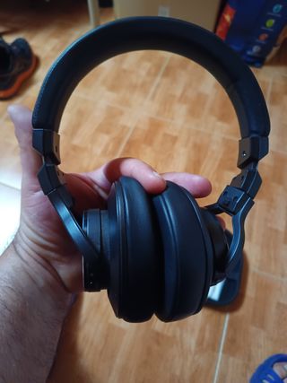 Cascos Bluetooth inalámbricos negros
