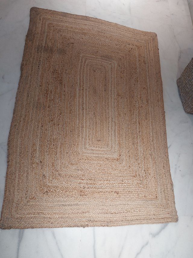 Alfombra yute beige rectangular 1.00 x 1.50