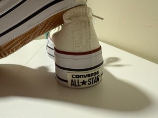 Converse blancas plataforma - 36