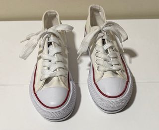 Converse blancas plataforma - 36