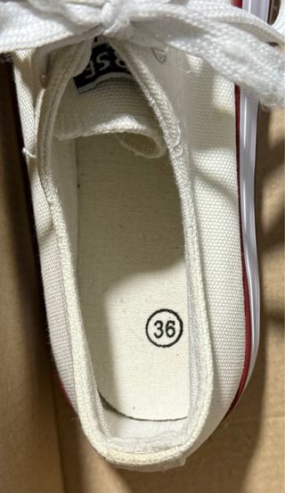Converse blancas plataforma - 36