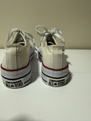 Converse blancas plataforma - 36