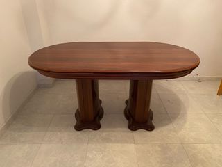 Mesa ovalada madera - salón