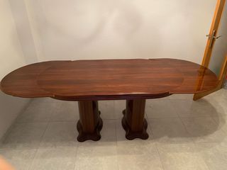 Mesa ovalada madera - salón