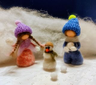 Niños invierno Waldorf