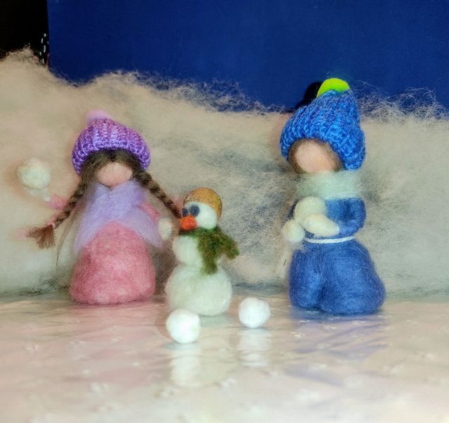 Inverno per bambini Waldorf