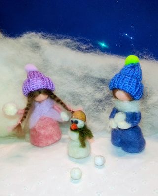 Niños invierno Waldorf