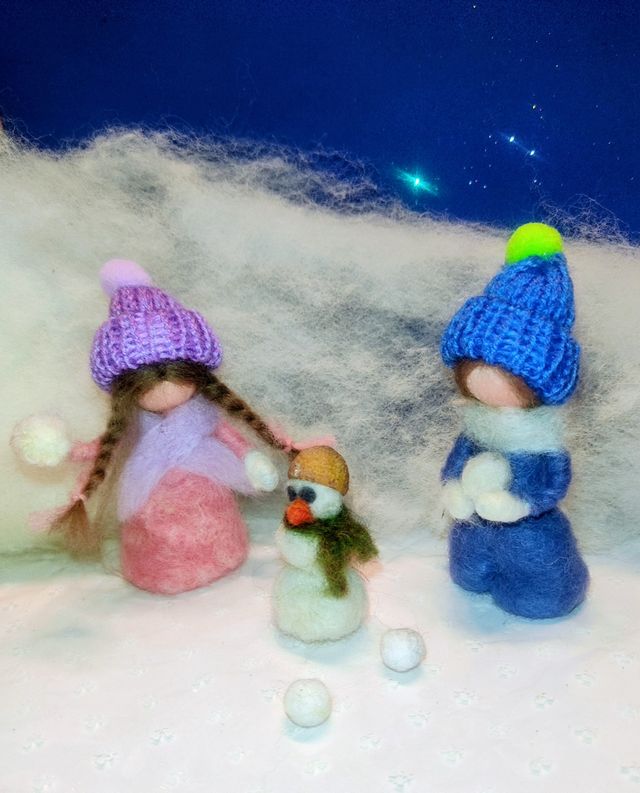 Inverno per bambini Waldorf