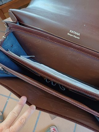 Maletín Katana Piel Marrón