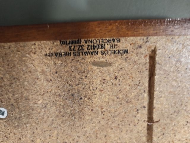 Metopa barco madera medio casco - Decoración náuti