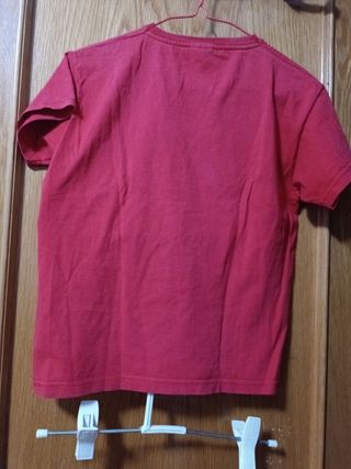 Camiseta roja niño 7-8 años