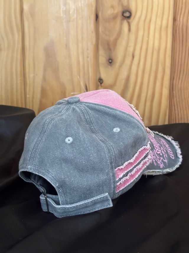 Gorra Rock-Style Rosa-Gris