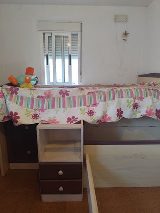 Cama nido madera infantil - beige/marrón