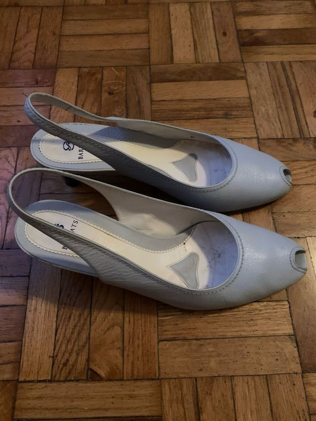 Zapatos Barrats piel azul