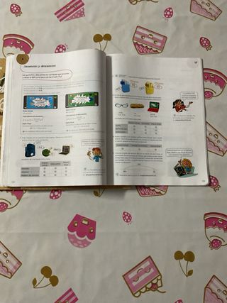 Pack de tres libros de matemáticas, 6 de primaria