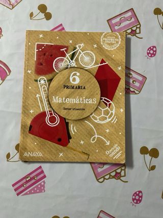 Pack de tres libros de matemáticas, 6 de primaria