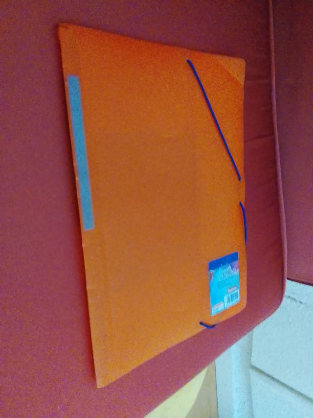 Carpeta escolar naranja
