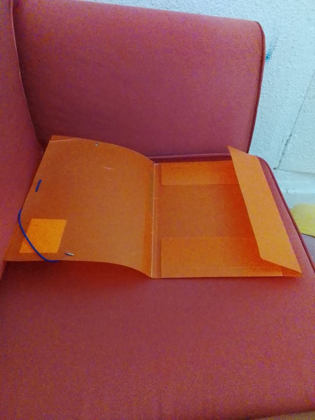 Carpeta escolar naranja