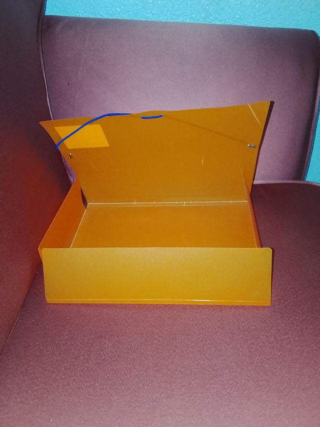 Carpeta escolar naranja