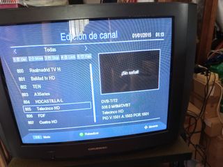 Mesa para televisión con regalo de un televisor