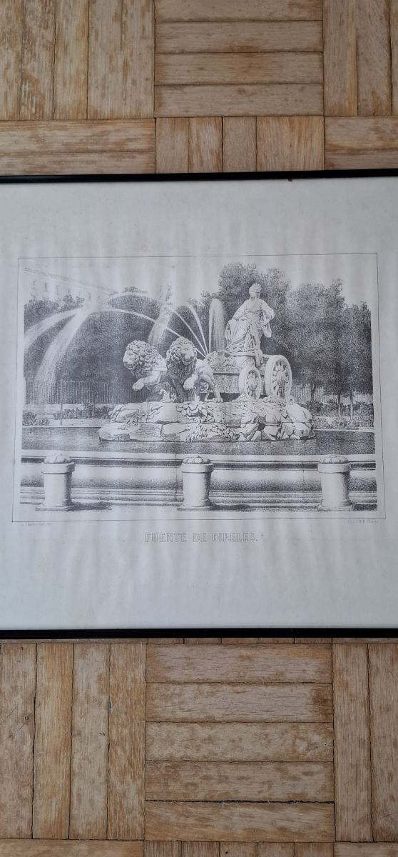 Grabado antiguo: Palacio Real